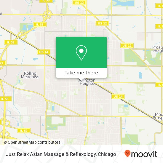 Mapa de Just Relax Asian Massage & Reflexology