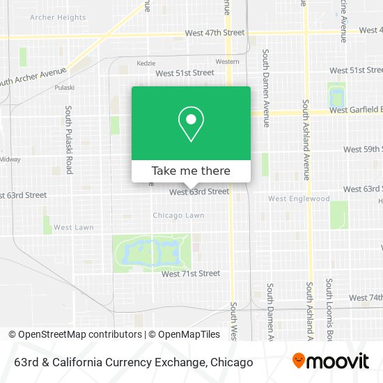 63rd & California Currency Exchange map