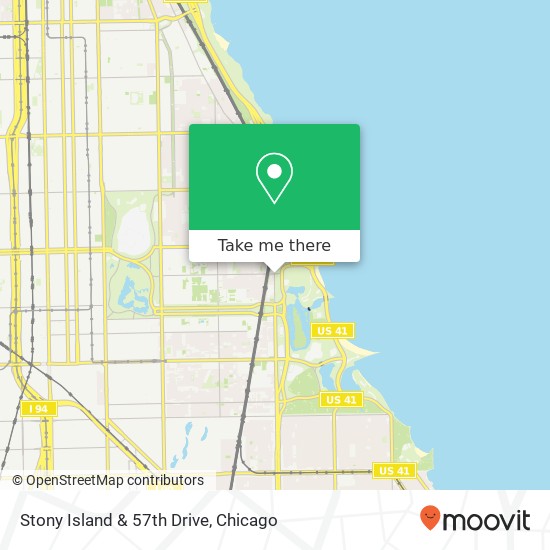 Stony Island & 57th Drive map