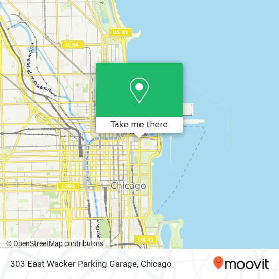 303 East Wacker Parking Garage map