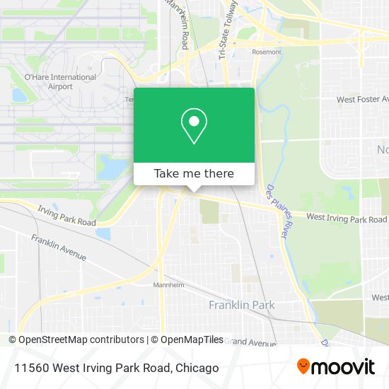 11560 West Irving Park Road map