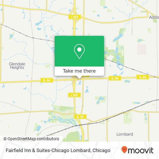 Fairfield Inn & Suites-Chicago Lombard map