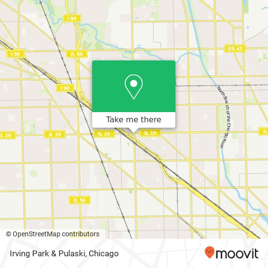 Irving Park & Pulaski map