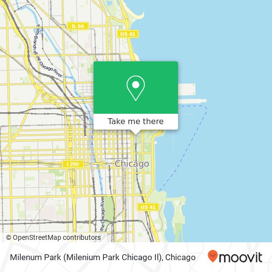 Mapa de Milenum Park (Milenium Park Chicago Il)