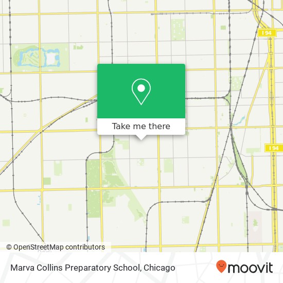 Marva Collins Preparatory School map