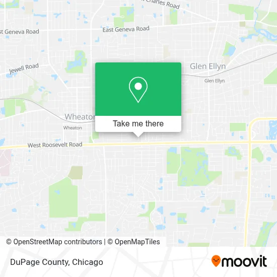 DuPage County map