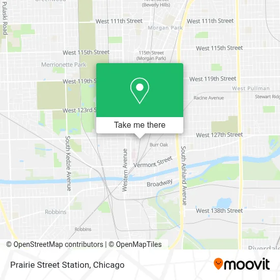Prairie Street Station map