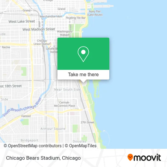 Chicago Bears Stadium map