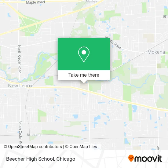 Beecher High School map