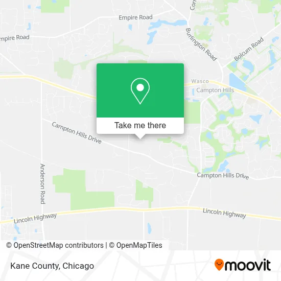 Kane County map