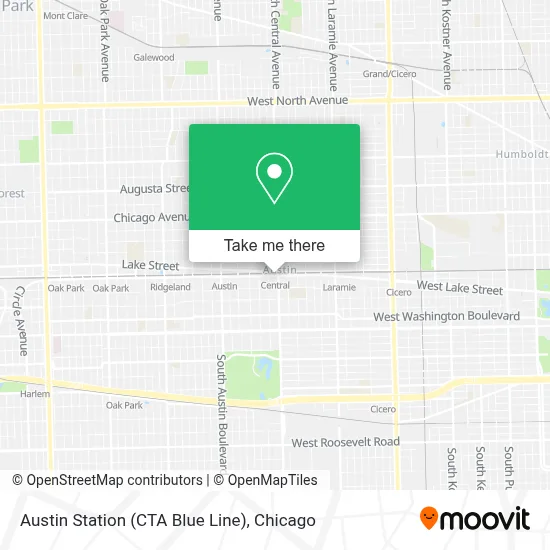 Austin Station (CTA Blue Line) map