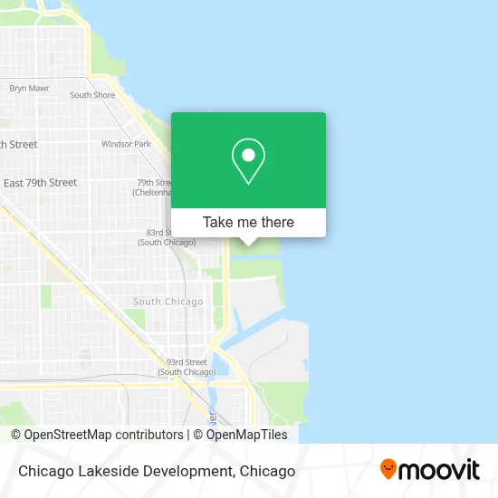 Chicago Lakeside Development map