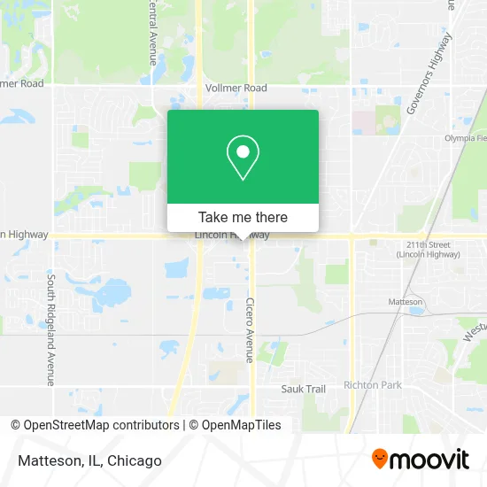 Matteson, IL map