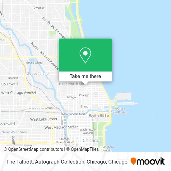 The Talbott, Autograph Collection, Chicago map