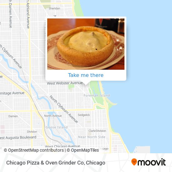 Mapa de Chicago Pizza & Oven Grinder Co