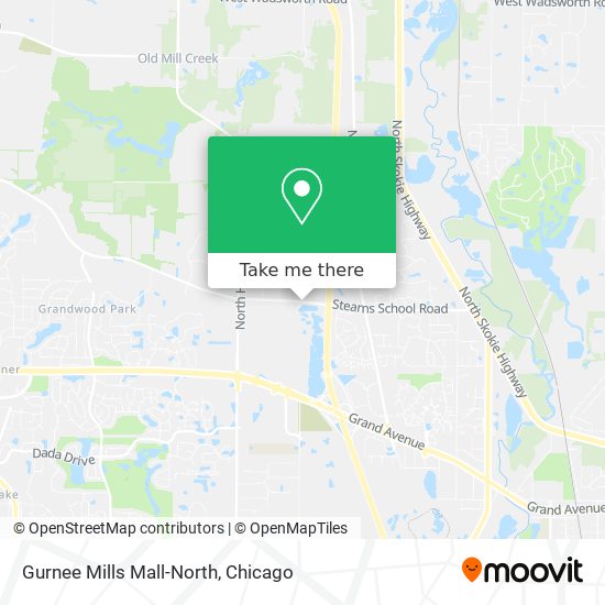 Gurnee Mills Mall-North map