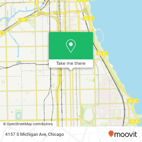 Mapa de 4157 S Michigan Ave