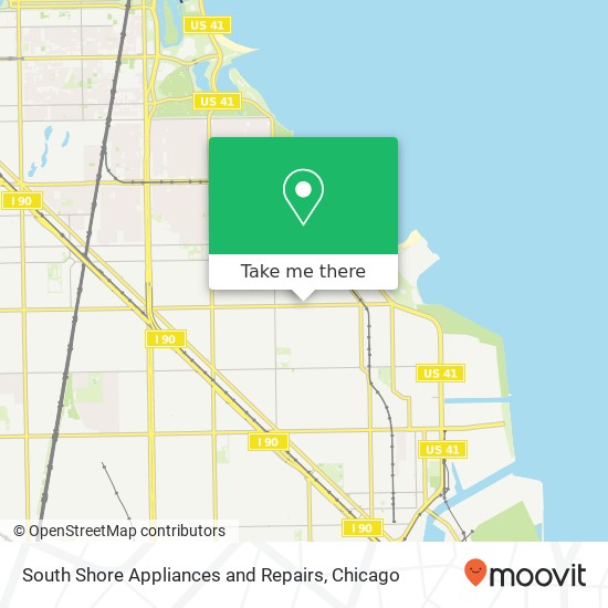 Mapa de South Shore Appliances and Repairs