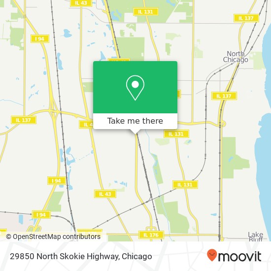 29850 North Skokie Highway map
