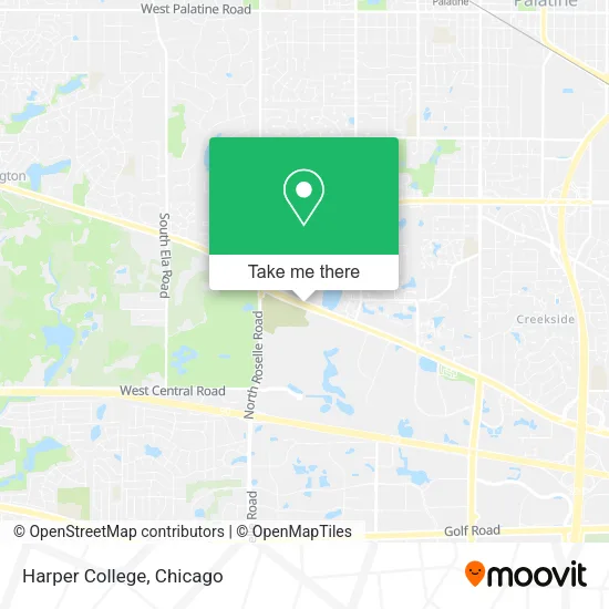 Harper College map