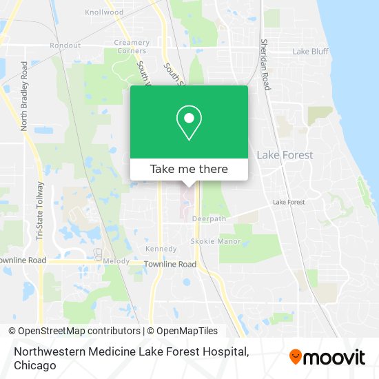 Mapa de Northwestern Medicine Lake Forest Hospital