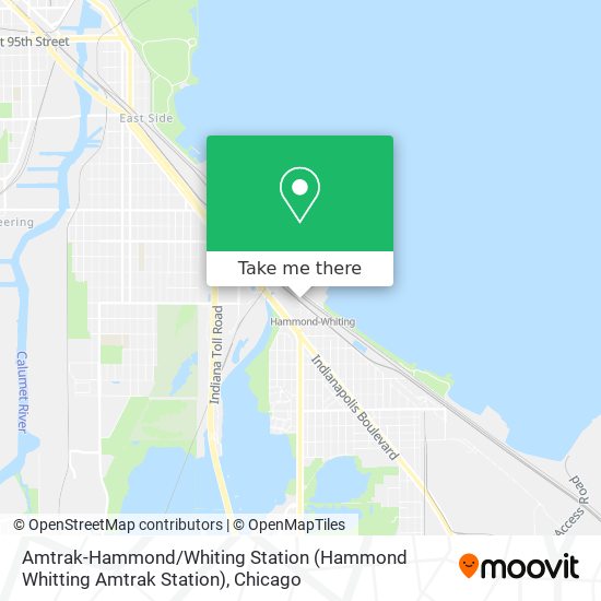 Amtrak-Hammond / Whiting Station map