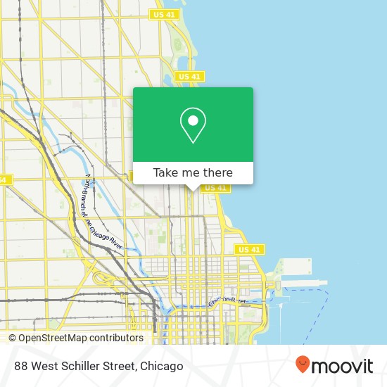 88 West Schiller Street map