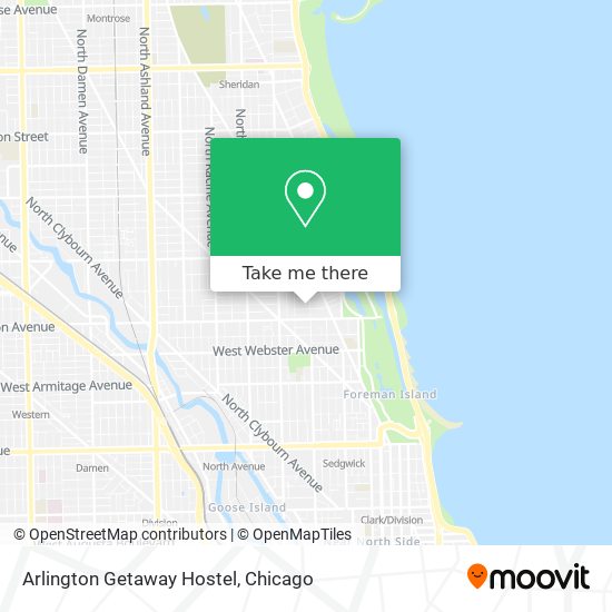 Mapa de Arlington Getaway Hostel