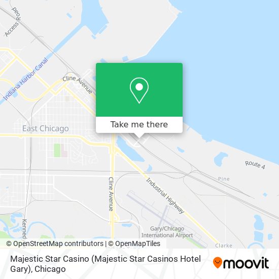 Majestic Star Casino (Majestic Star Casinos Hotel Gary) map