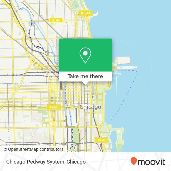 Chicago Pedway System map
