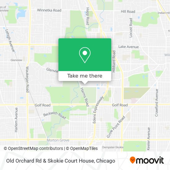 Old Orchard Rd & Skokie Court House map