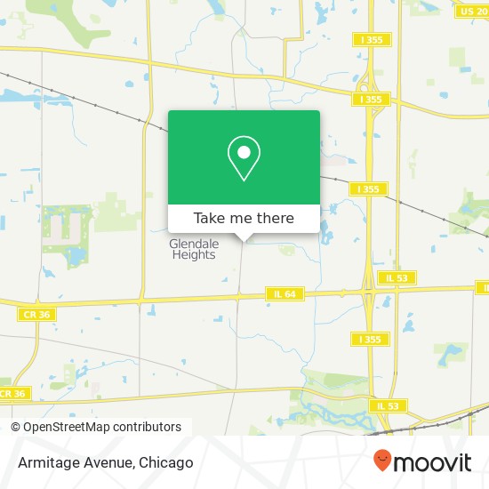 Armitage Avenue map