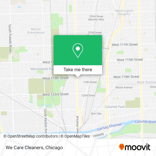 We Care Cleaners map