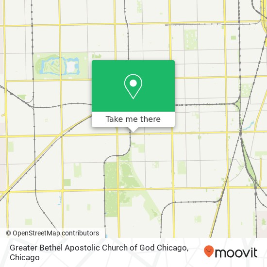 Greater Bethel Apostolic Church of God Chicago map