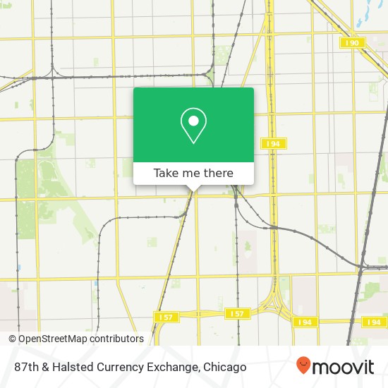 87th & Halsted Currency Exchange map