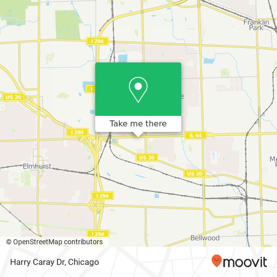 Harry Caray Dr map