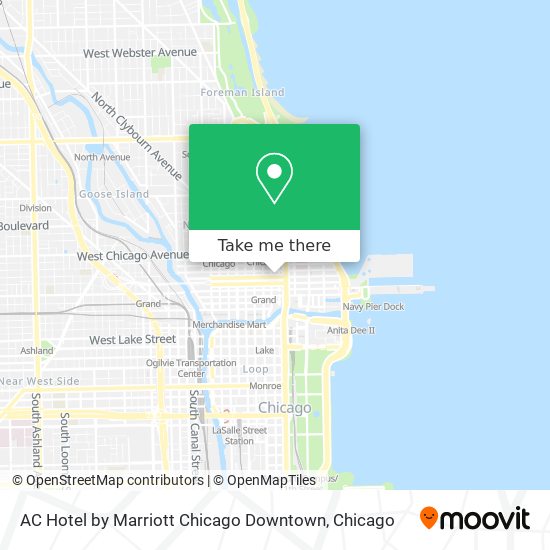 AC Hotel by Marriott Chicago Downtown map