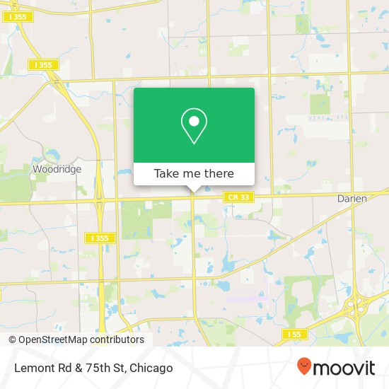 Lemont Rd & 75th St map