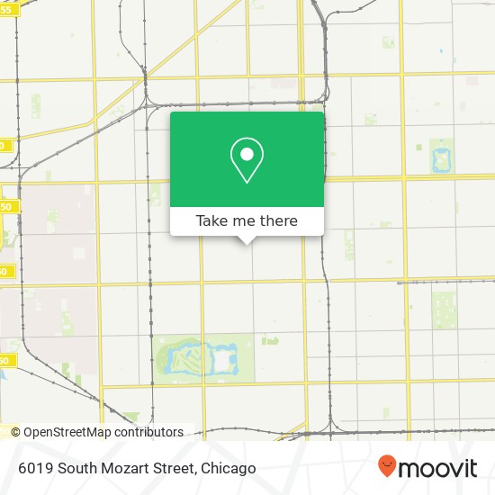 6019 South Mozart Street map