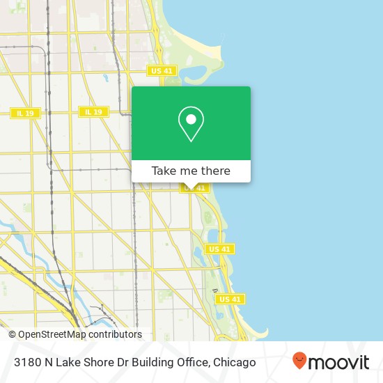 3180 N Lake Shore Dr Building Office map