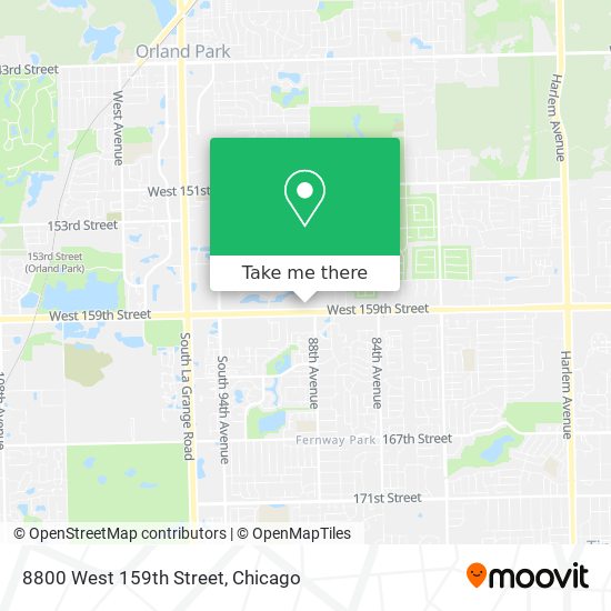 Mapa de 8800 West 159th Street