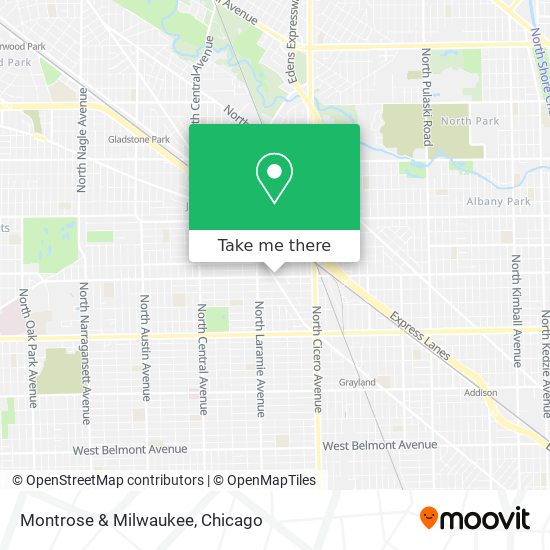 Montrose & Milwaukee map