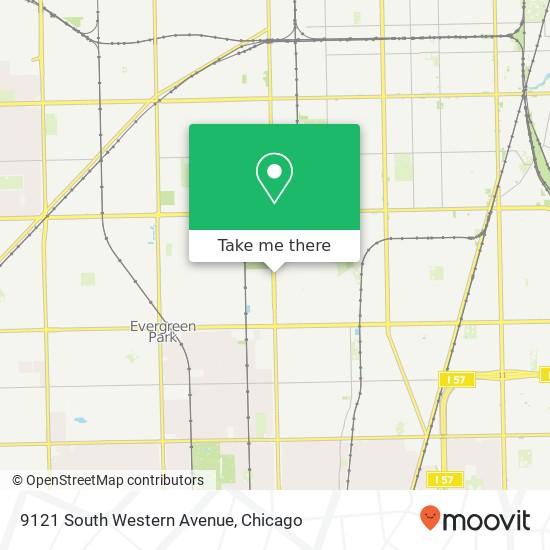 Mapa de 9121 South Western Avenue