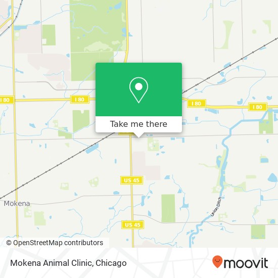 Mokena Animal Clinic map