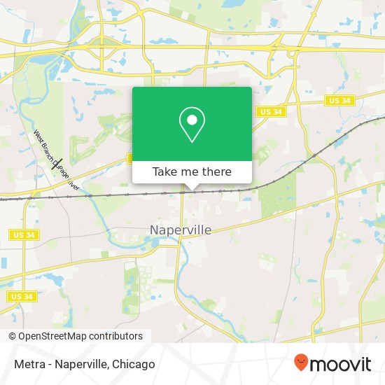 Metra - Naperville map