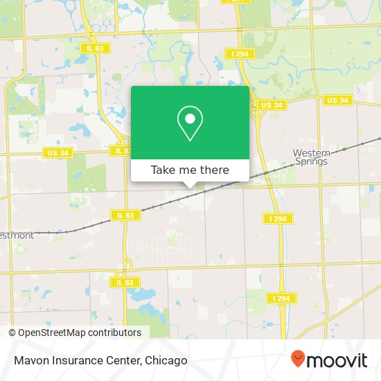 Mavon Insurance Center map