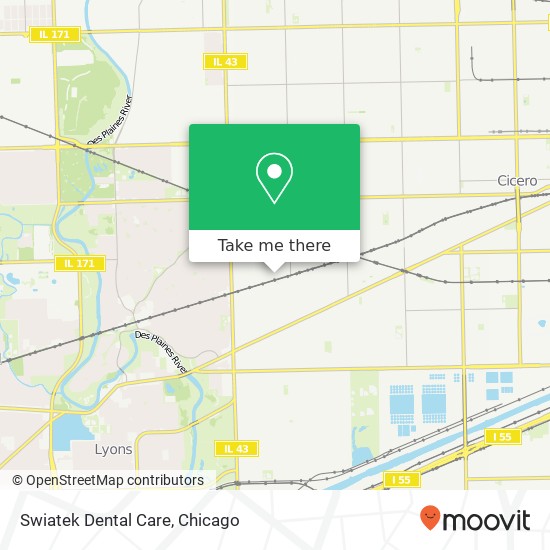 Swiatek Dental Care map