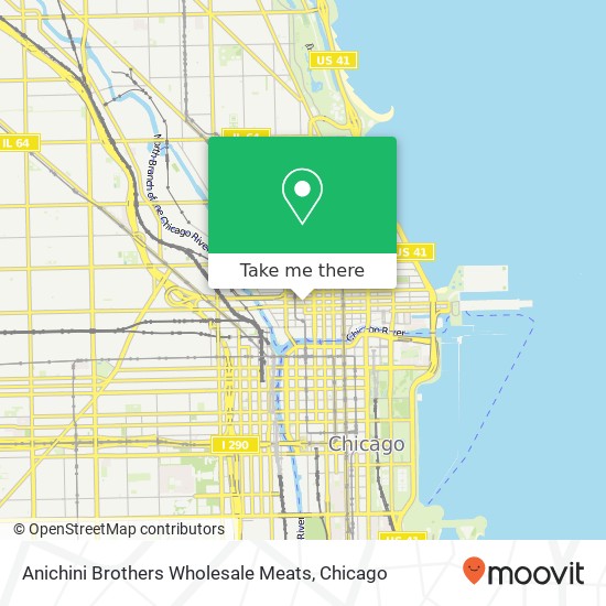 Anichini Brothers Wholesale Meats map