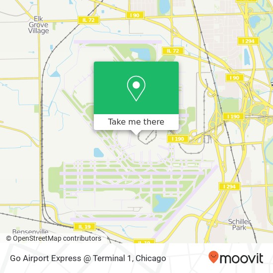 Mapa de Go Airport Express @ Terminal 1