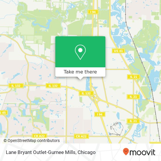 Lane Bryant Outlet-Gurnee Mills map